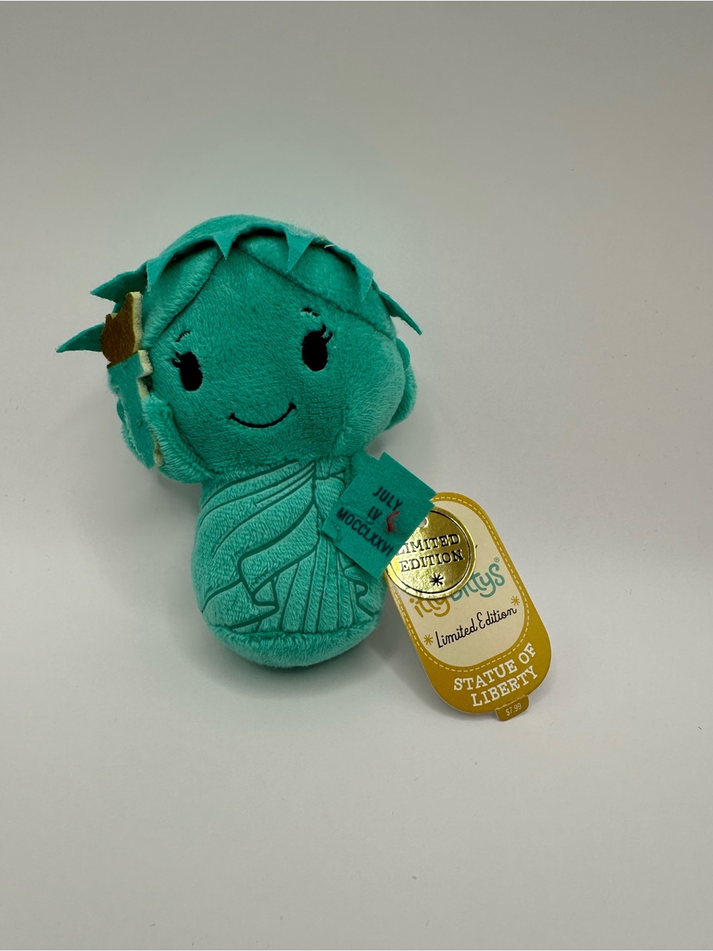 NWT Hallmark Itty Bitty Disney Teal Statue of Liberty Plush